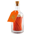 Matches in a bottle. With bee tag.