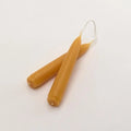A pair of Merrie Men mini pure beeswax candles. Traditionally hand dipped.